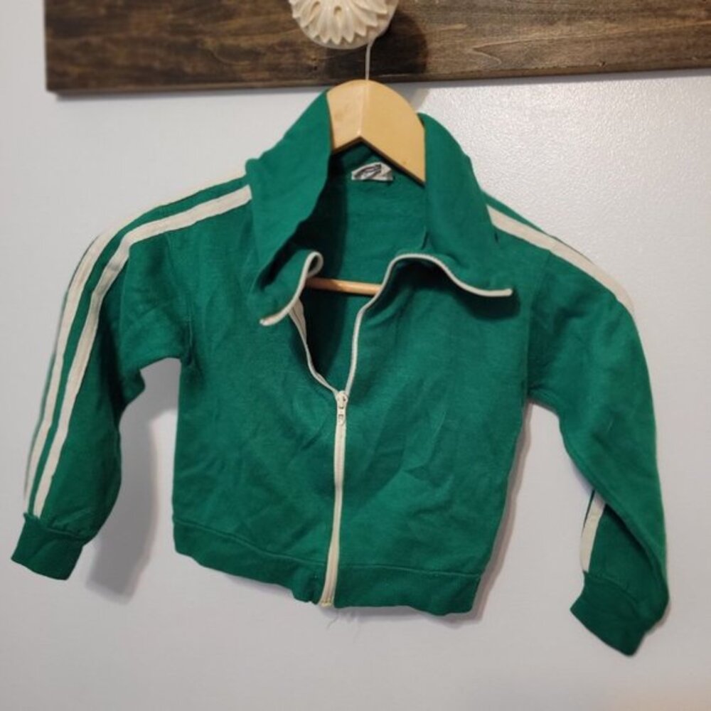 Vintage kelly green track jacket toddler 4/5